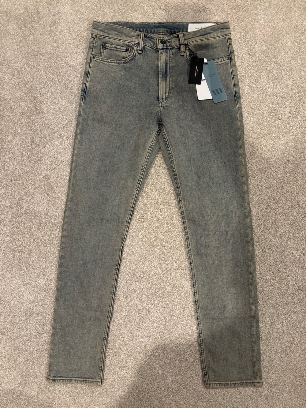NWT rag & bone Men’s Vintage Blue Jeans in Fit 2